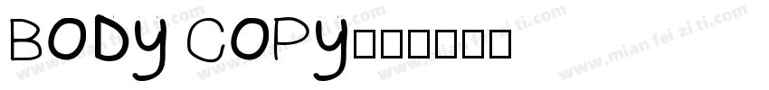 BODY COPY字体转换